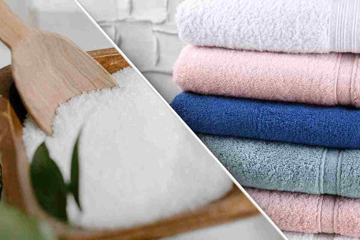 Il trucco del sale per asciugamani non più ruvidi